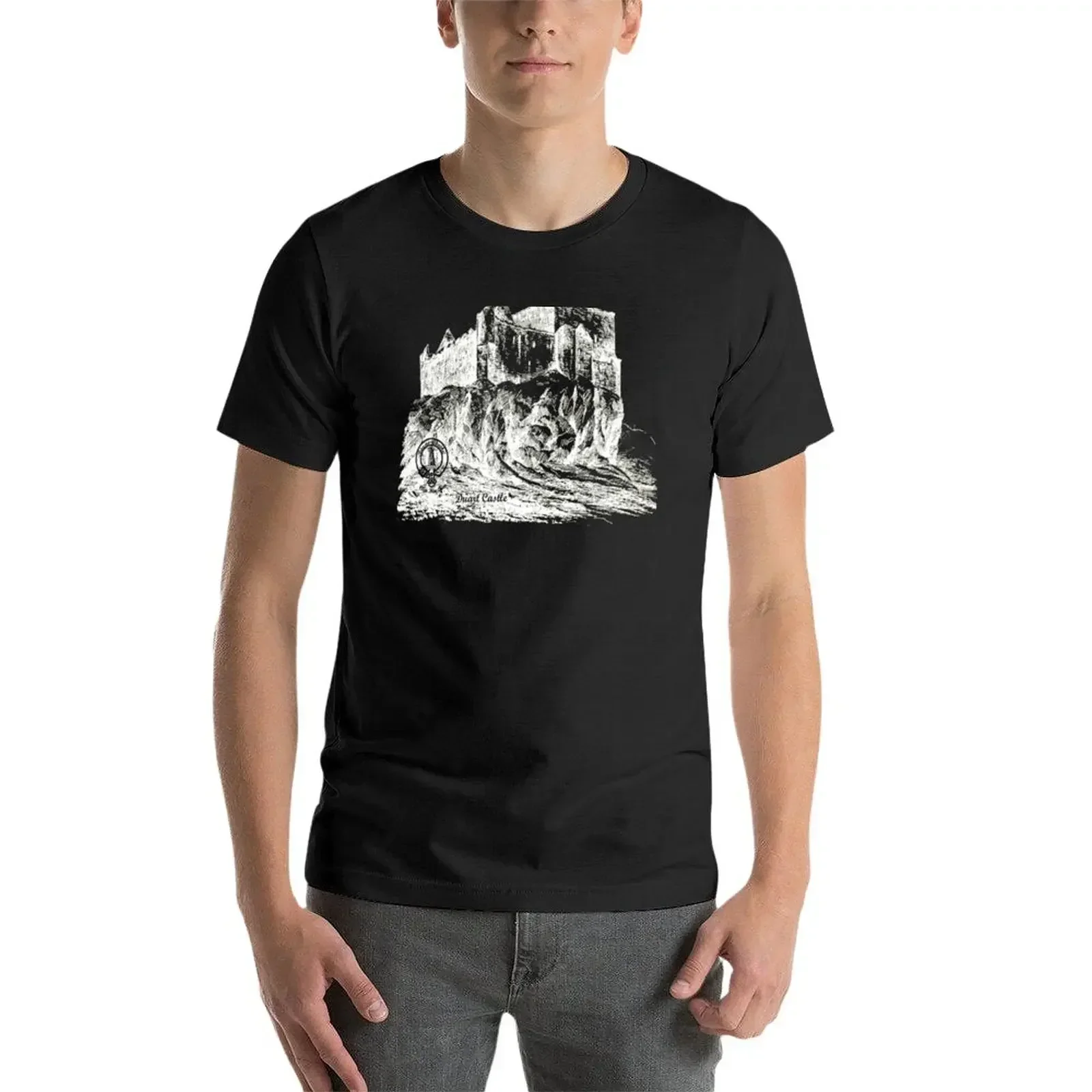 Duart Castle Historic Seat Of Clan Maclean Scotland T-Shirt Aesthetic clothing plain oversized mens tall t shirts view 3