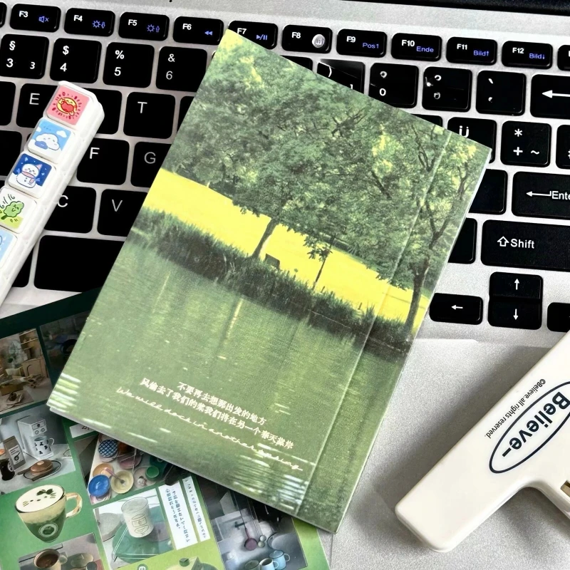 Ins نمط للإزالة فيلم قطع ملصق كتاب موضة جديدة 24 صفحة Y2K ملصقات مذكرات الطالب لتقوم بها بنفسك مواد الديكور الأساسية