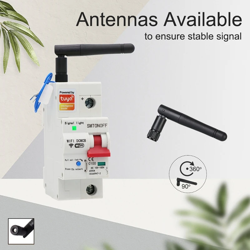 أفضل-Tuya Smart Life Wifi DC قطاع دارة ذكي 12 فولت 24 فولت 48 فولت الزائد حماية ماس كهربائى لـ Alexa Google Home