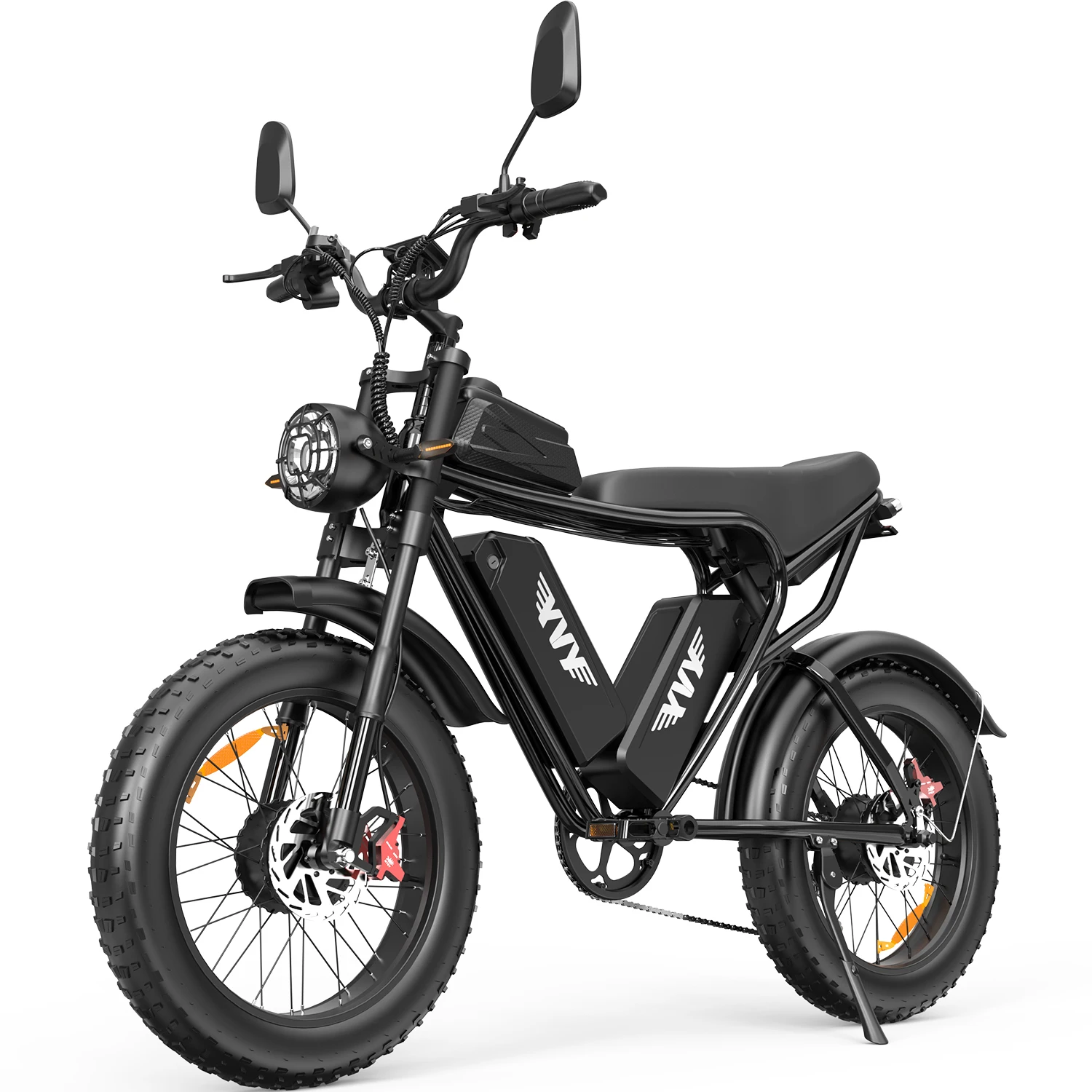 AliExpress NONE YVY C20 MAX 2000W Dual Motor Electric Bike 52V 40Ah Dual Battery 60km/h 20" Fat Tire Adult Ebike UK Warehouse Fast Delivery