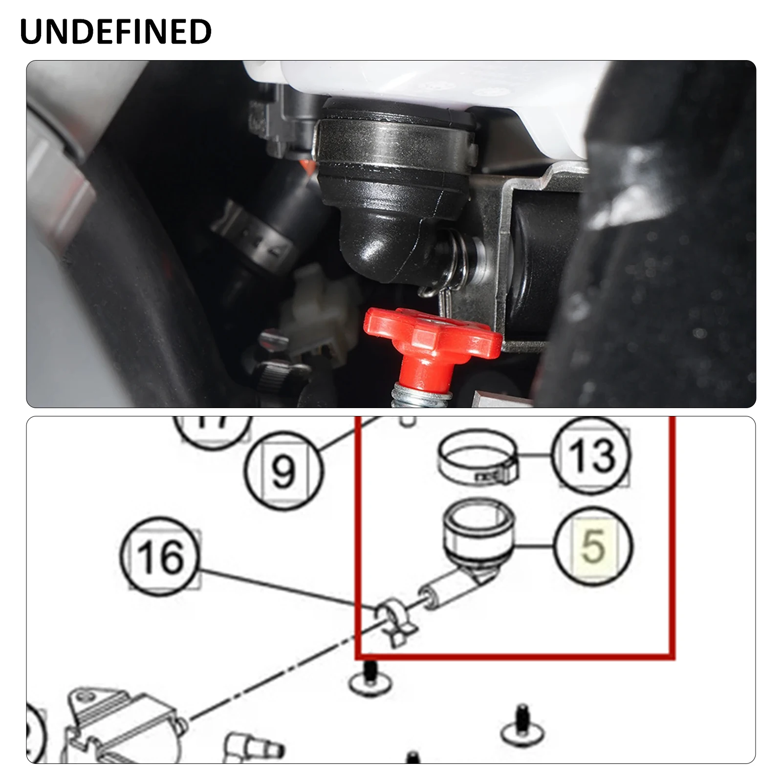 زاوية قطعة خزان النفط ل KTM TPI EXC 300 EXC 250 150 XCW TPi XC TPi 2020-2022 EXC 300 250 150 XCW 2023 Husqvarna TE 300 TE 250 #6
