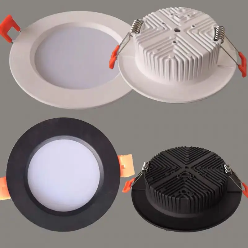 Diodo emissor de luz 12v downlight 3w 5 7 9 12 15 18 dc12v led teto para baixo luz recessed iluminação interior led painel luz spotlight lâmpada