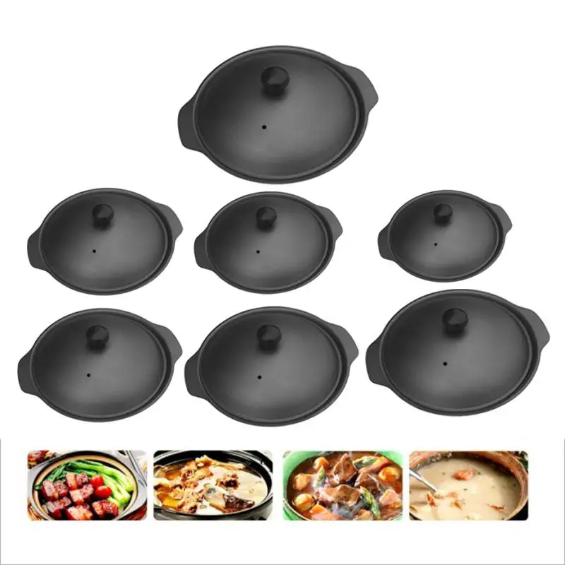 Cast Iron Wok Shallow Round Casserole Dish With Lid,Rice Noodle