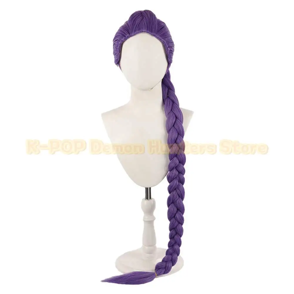 Rumi Kpop Demon Hunter Cosplay Wig Headband Hairpin Costume Accessories for Women Girls Female Adult Roleplay Halloween Carnival