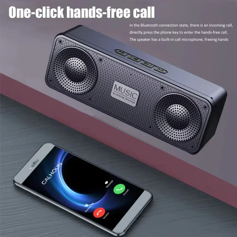 Multifunctional Bluetooth Speaker Support TF Card USB FM Radio AUX TWS 1200mAh Battery IPX7 Waterproof Portable Wireless Speaker