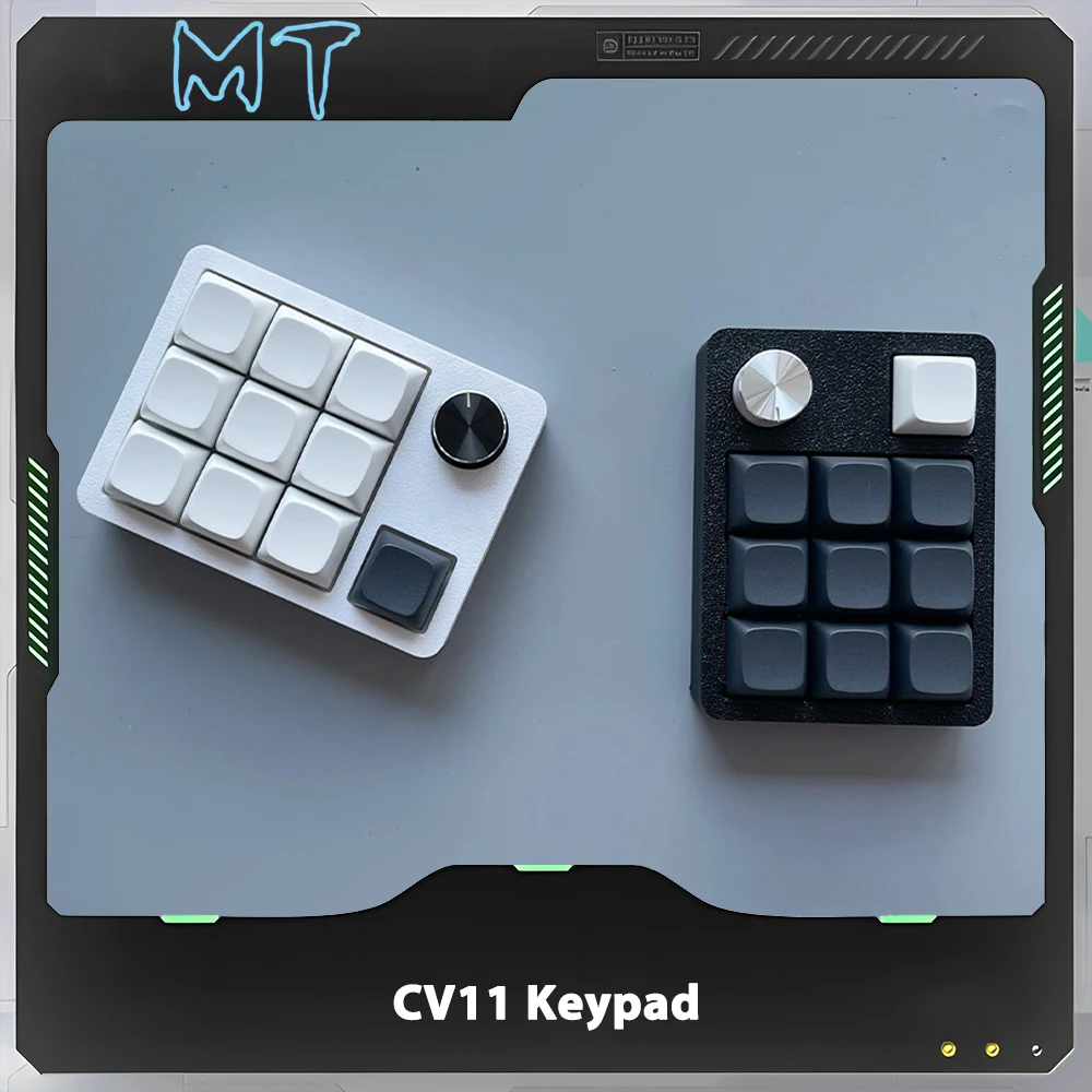 CV11 Mini Keyboard Keypad Multifunctional Knob RGB Support QMK VIA Hot Swap Pc Office Customized Gaming Accessories Gift