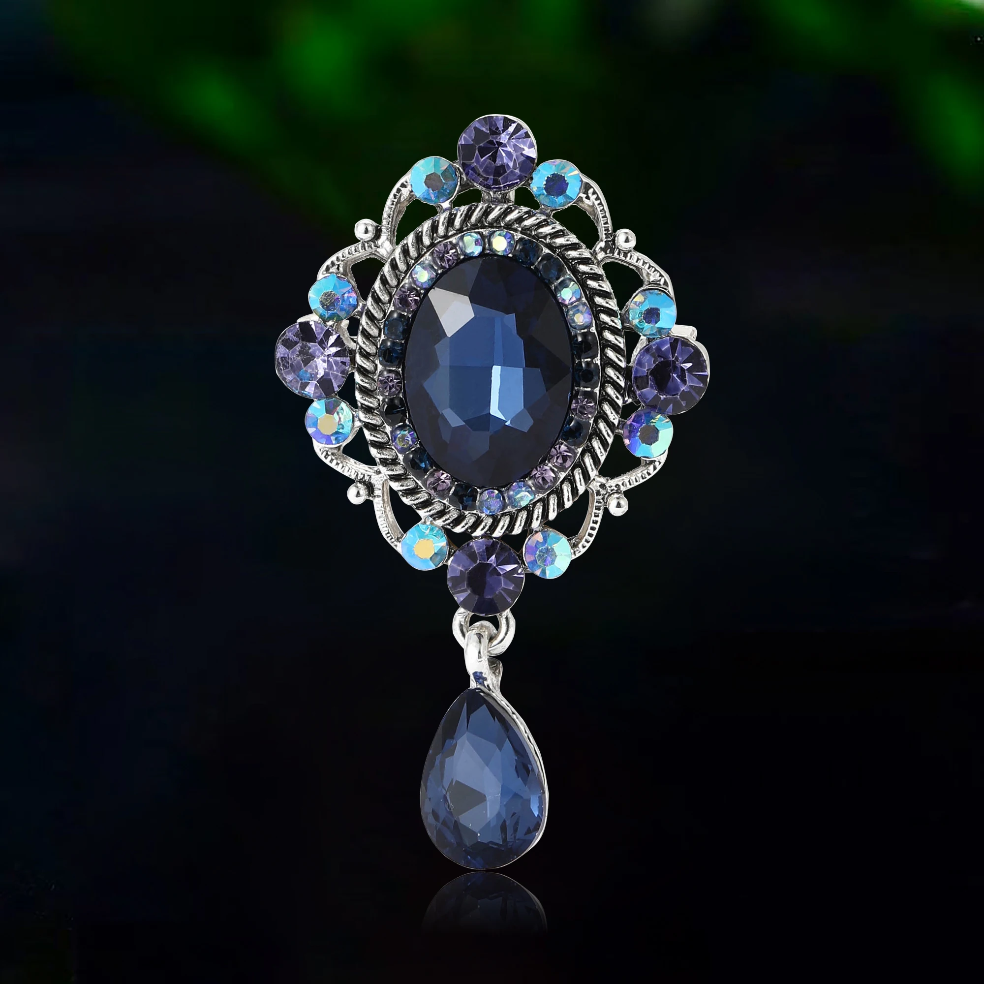 Palace Rhinestone Baroque Brooches for Women Unisex Pendant Pins Event Funny Backpack Luxury Gifts New Year Friends Decoration