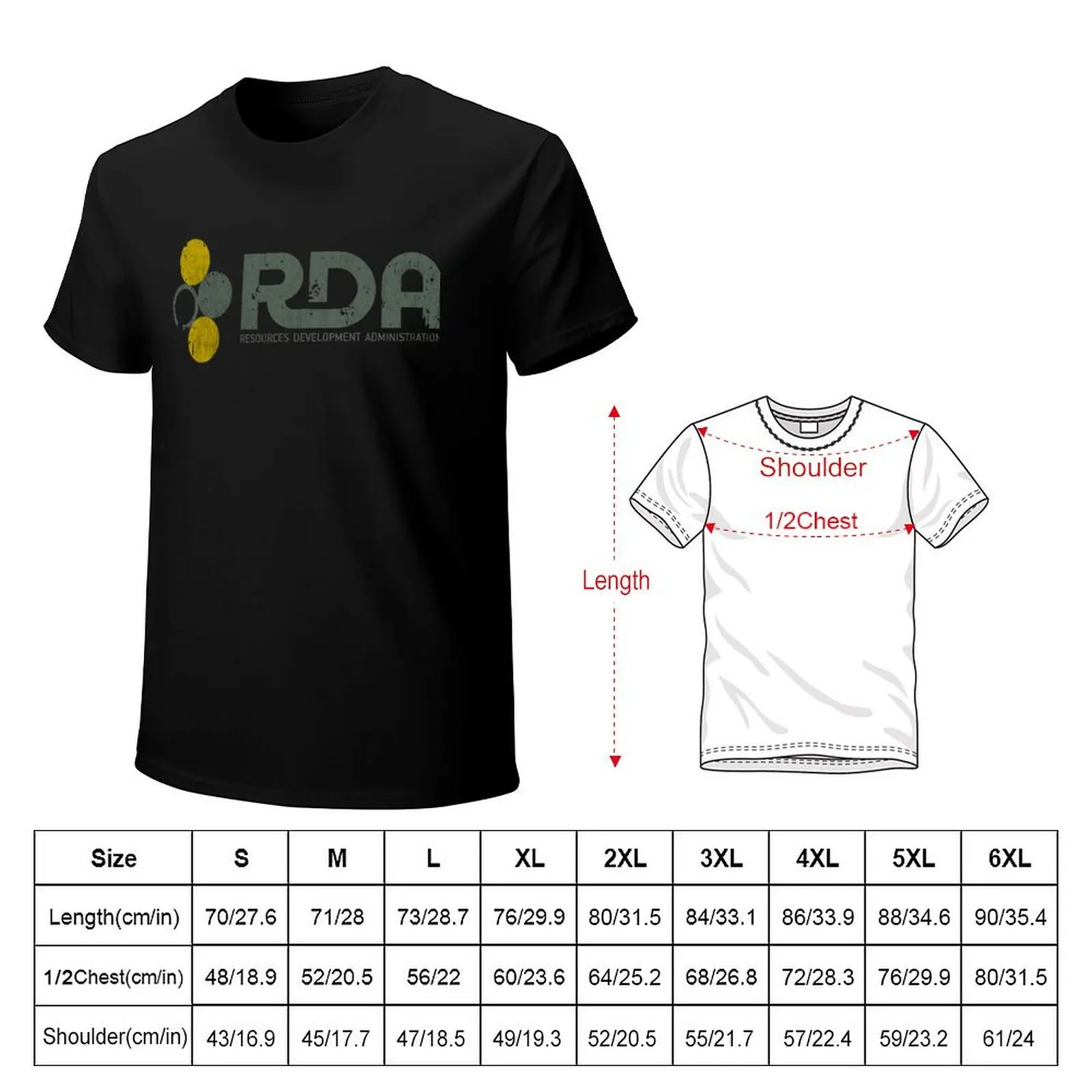 Resources Development Administration T-Shirt quick-drying street wear heavyweights t shirt men 100℅ cotton