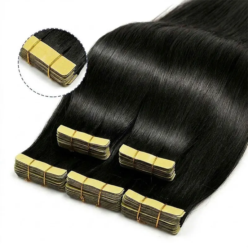 

Seamless Invisible Tape in Hair Extensions 100% Human Hair Straight Hair Brazilian Real Remy 16-22Inch Skin Weft Tape Human Hair