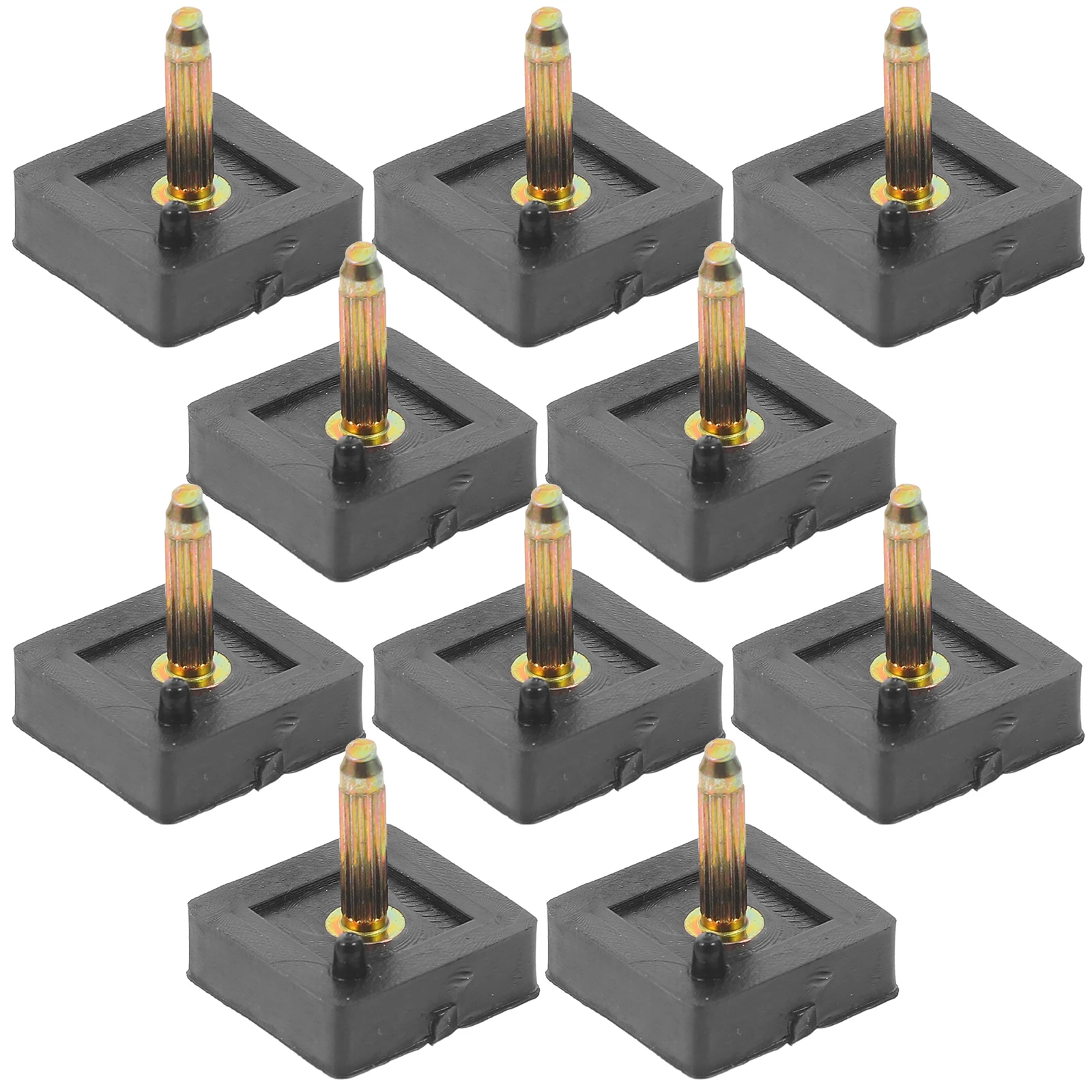 

5 Pairs Square Tips 16mm Heel Caps For Heel Shoe Wide High Durable Repair Accessories for High Heels Shoe Cabinet
