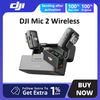 DJI Mic 2  Wireless Microphone with Intelligent Noise Cancelling 32-bit Float Internal Recording Optimized Sound