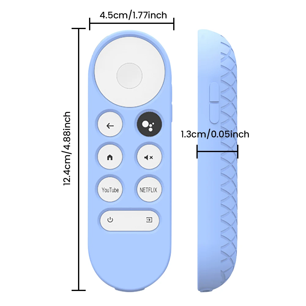 NEWEST Non-slip Soft Silicone Case For Chromecast Remote Control Protective Cover Shell for Google TV 2020 Voice Remote Control