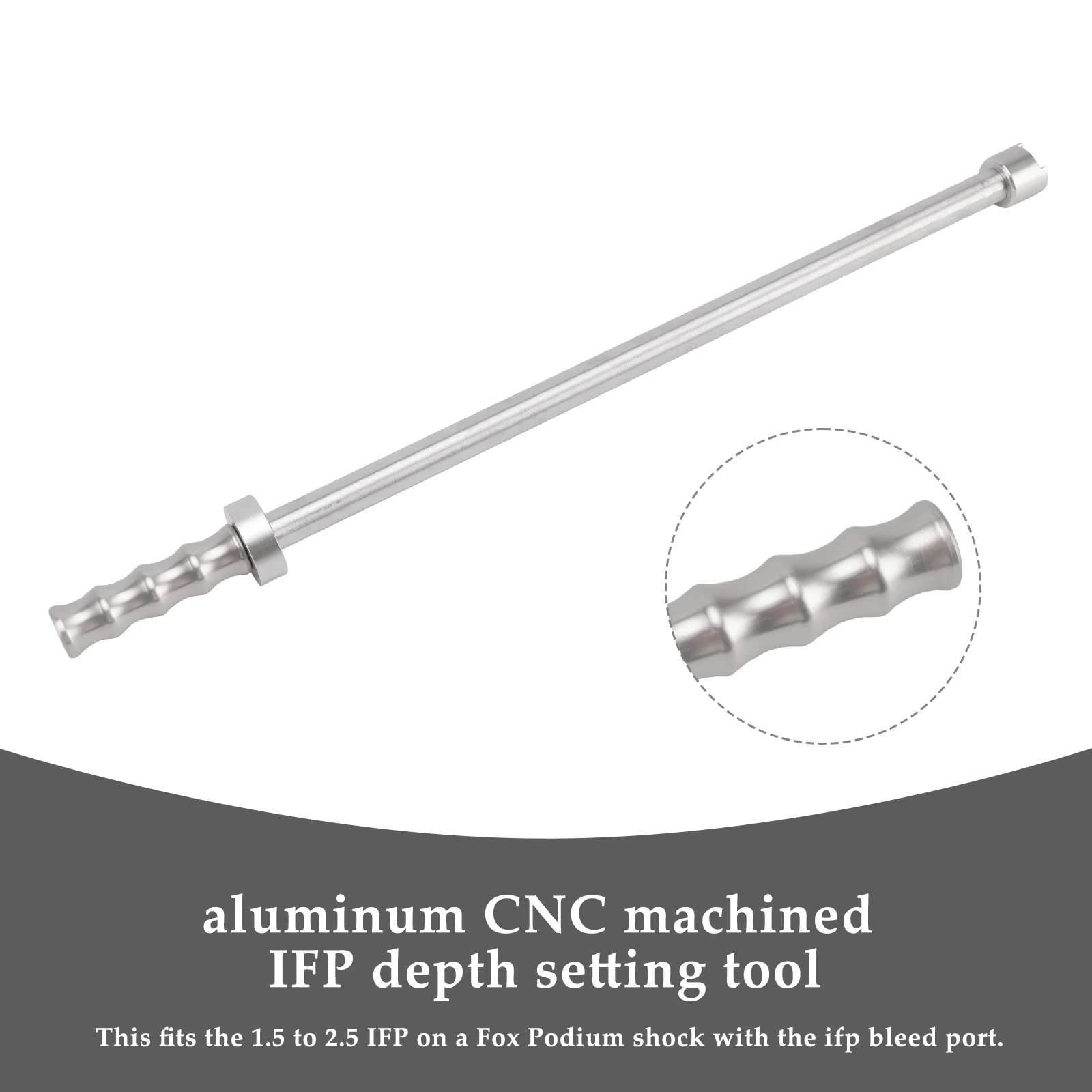 Adjustable IFP Depth Setting/Removal Tool For Fox Podium 2.0 Shock, X3, RZR Turbo