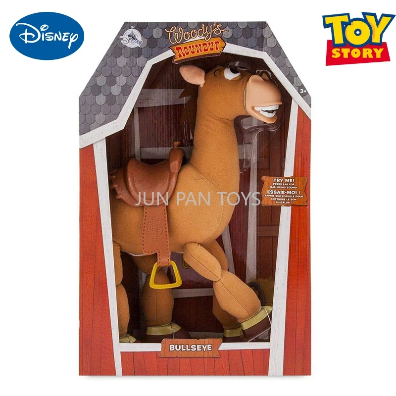 Origineel Disney Pixar Toy Story Woody's Roundup Bullseye pluche figuur met geluid elektronisch interactief speelgoed kerstcadeau