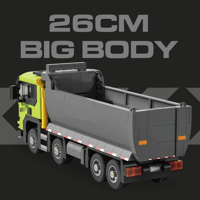 614PCS Camion con cassone ribaltabile pesante MOC Building Blocks 66039 Serie di ingegneria Veicolo da trasporto Decorazione Giocattoli Modello Mattoni Regali per bambini