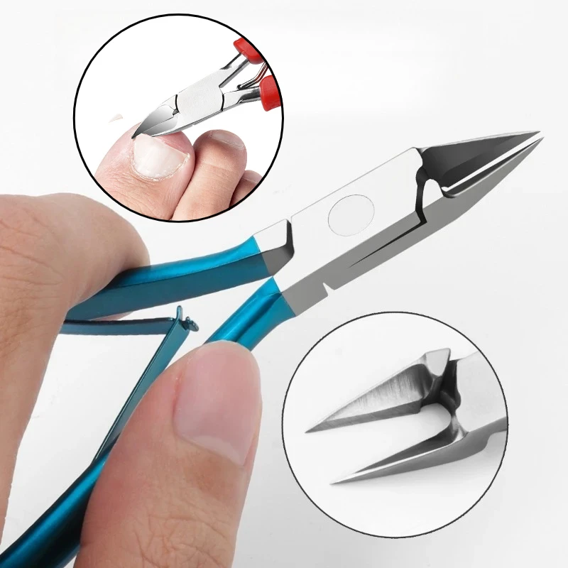أظافر الكبار إهاب القراص المقص حافة القاطع مقص كماشة الأظافر أداة باديكير مانيكير أدوات العناية بالقدم مزيل الجلد الميت #1