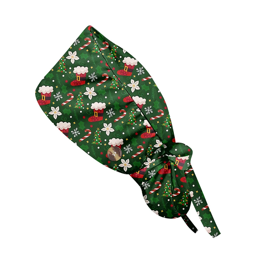 

Мягкая шапочка унисекс с мультяшным принтом, шапка-скраб для женщин, хирургическая шапка, женская и мужская шапка для операционной, аксессуары для кормления