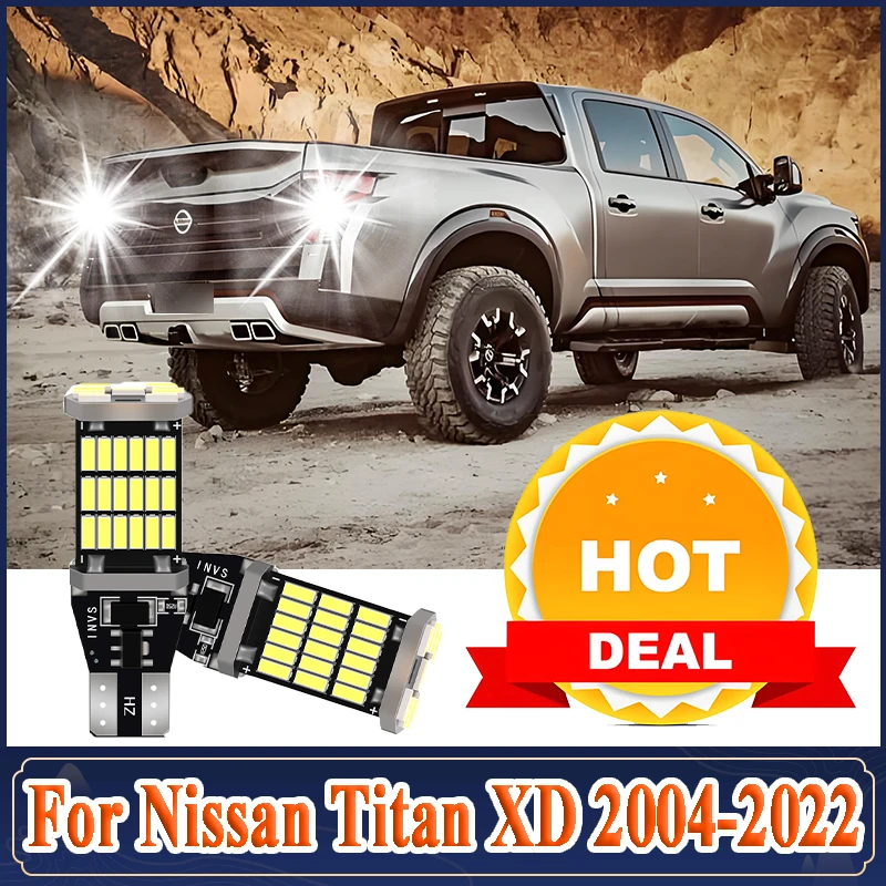 

2PCS Canbus No Error LED Reverse Light 6000K CSP Chips Plug and Play For Nissan Titan XD 2004-2019 2020 2021 2022 BackUp Lamp