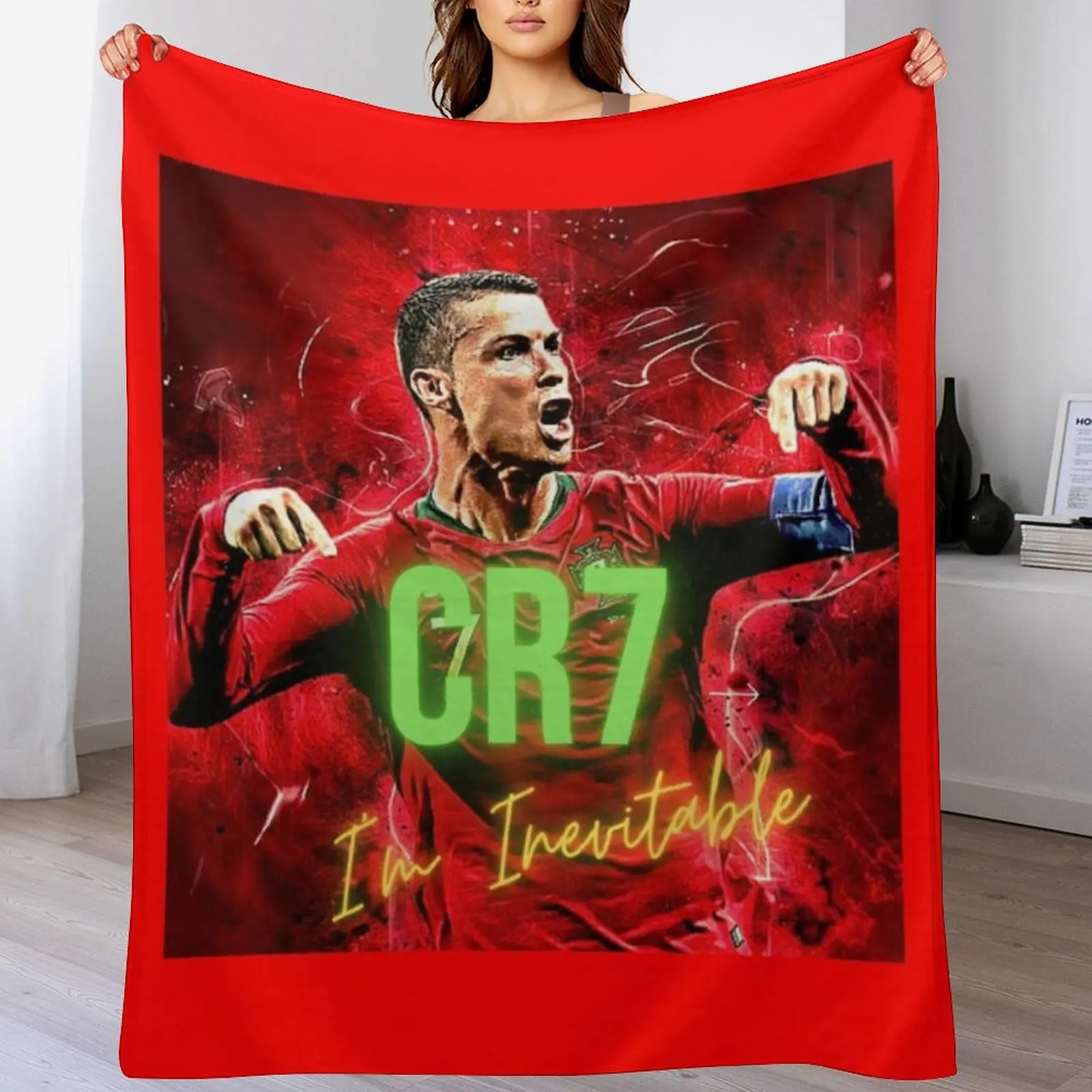 CR7 Throw Blanket Fluffy Cozy Throw Blanket for Home Decor
