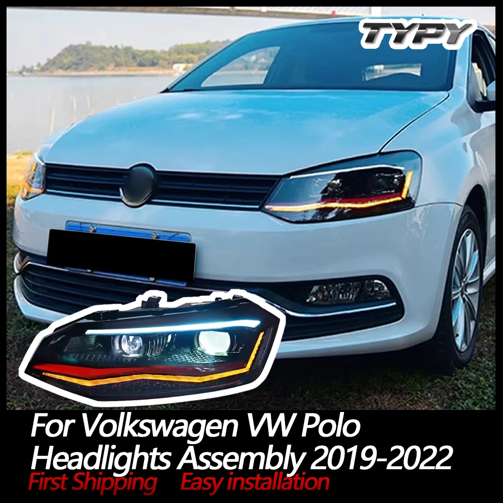 

Car Light Projector Head Lamp For Volkswagen VW Polo Headlights Assembly 2019-2022 DRL Sequential Turn Signal