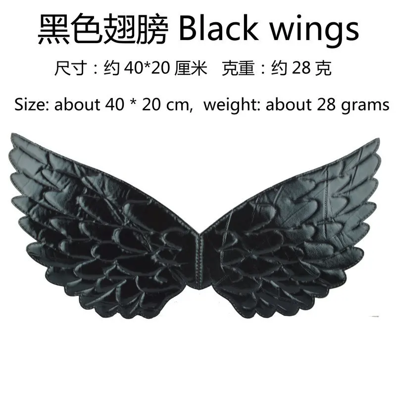 Headwear Hair Band Prop Children's Winged Unicorn Halloween Performance Demon Black Wings Demon Horn