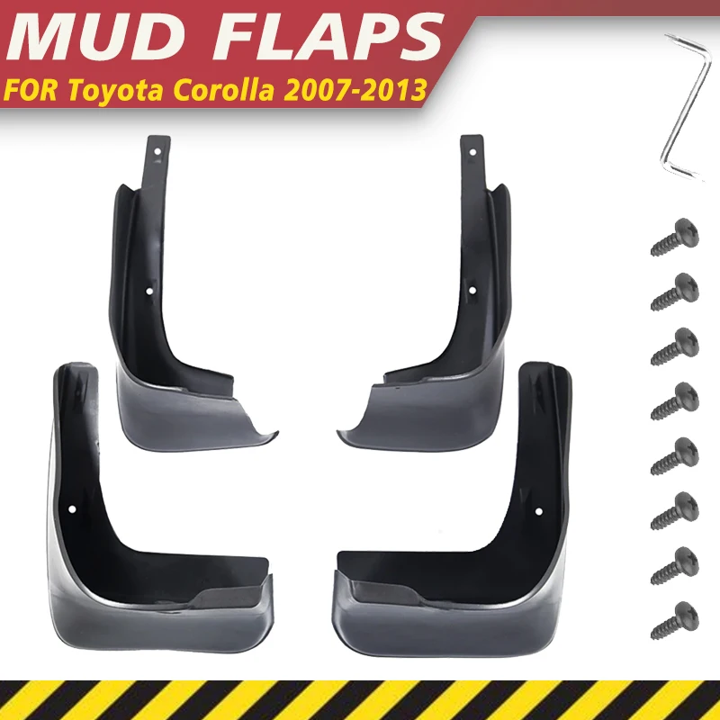 

Mudguards For Toyota Corolla Altis E140 2007-2013 2008 Mudflap Fender Flares Mud Flap Splash Guards Cover Wheel Parts Accessorie