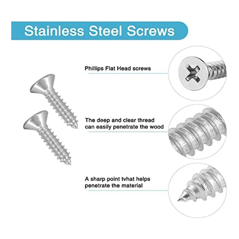 BAAG-14PCS 2.99X0.63 بوصة دعامة مستقيمة من الفولاذ المقاوم للصدأ دعامة مسطحة مناسبة لخزانة مكتب الخشب وخزانة الأدراج