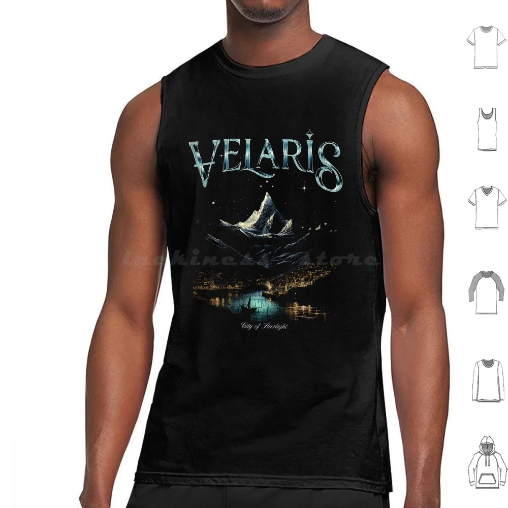 Acotar Velaris City Of Starlight Vintage Tank Tops Print Cotton Acotar A Court Of Thorns And Roses Sarah J Maas Acotar