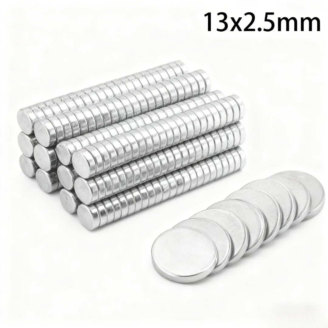 13x2.5mm Round Powerful Magnetic Magnet 13x2.5 Strong Disc Magnets For Fridge Diy Building Scientific Craft Education 13*2.5