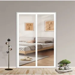 Cortinas de puerta de aire acondicionado para invierno, cortinas divisorias de plástico para cocina doméstica a prueba de viento, cálidas y transparentes