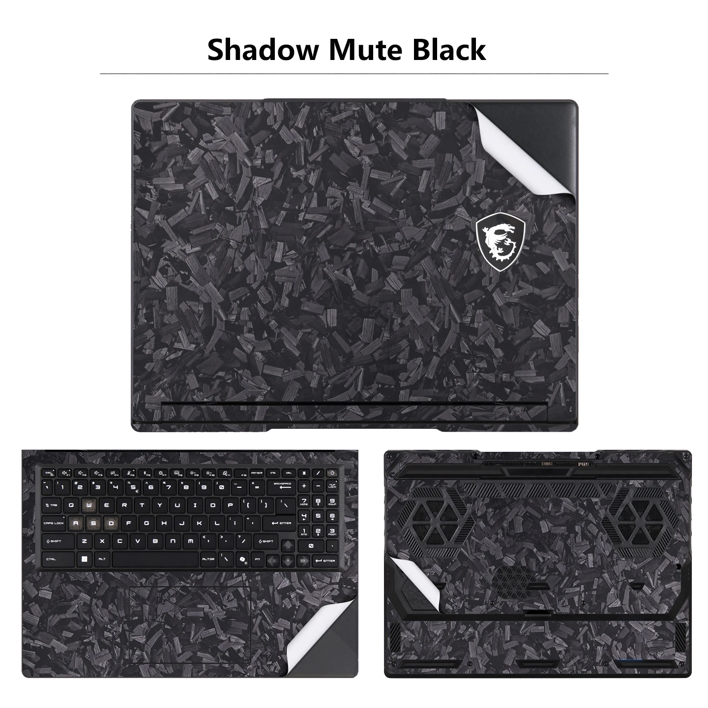 Full Body Vinyl Skin Decal For MSI Raider 16HX Raider 18HX 26 Pre‑Cut Anti‑Scratch Residue Free Gaming Laptop Protective Sticker