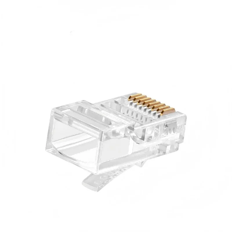 

100Pcs RJ45 Modular Plug Network Connector 8P8C Standard Ethernet Network Modular Plug For UTP Cat5 Cat5e CAT6 Cable Heads