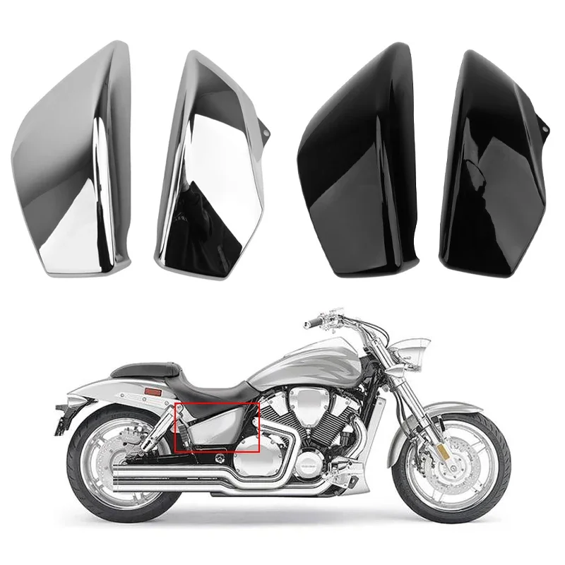 

ABS Motorcycle Chrome Battery Side Cover Fairing Guard Moto For Honda VTX1800 R/Retro S/Spoke N/Neo T/Tourer 2002-2008