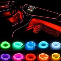 1/2/3/4/5M Bracingo Car Interior Led Decorative Lamp EL Wiring Neon Strip For Auto DIY Flexible Ambient Light USB