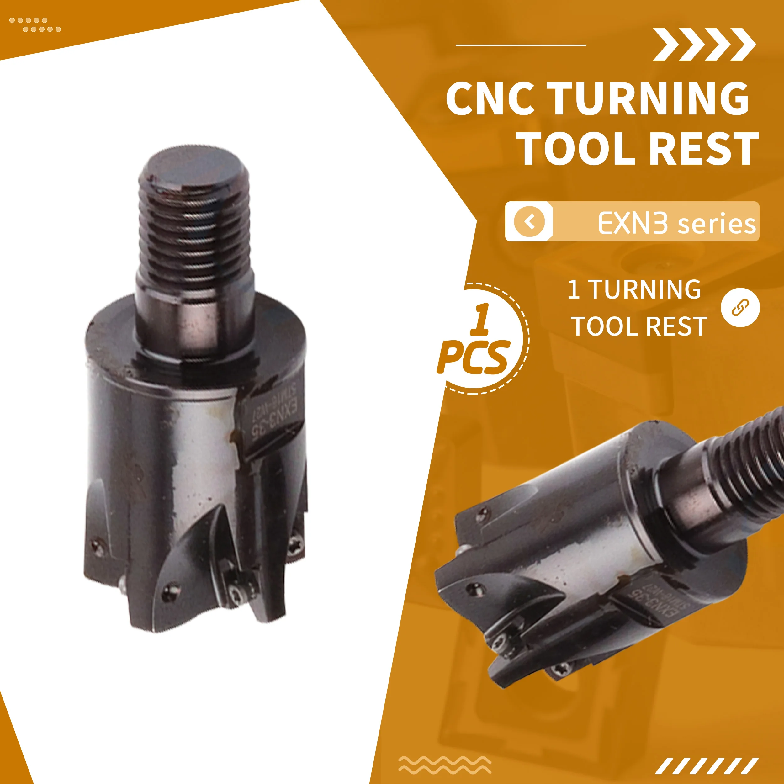 Cabezal de fresado de torno CNC EXN3-72TM8-W12, EXN3 + LNMU0303ZER MJ AH130 AH725, cuchillas de carburo, corte rápido, doble cara, buena estabilidad