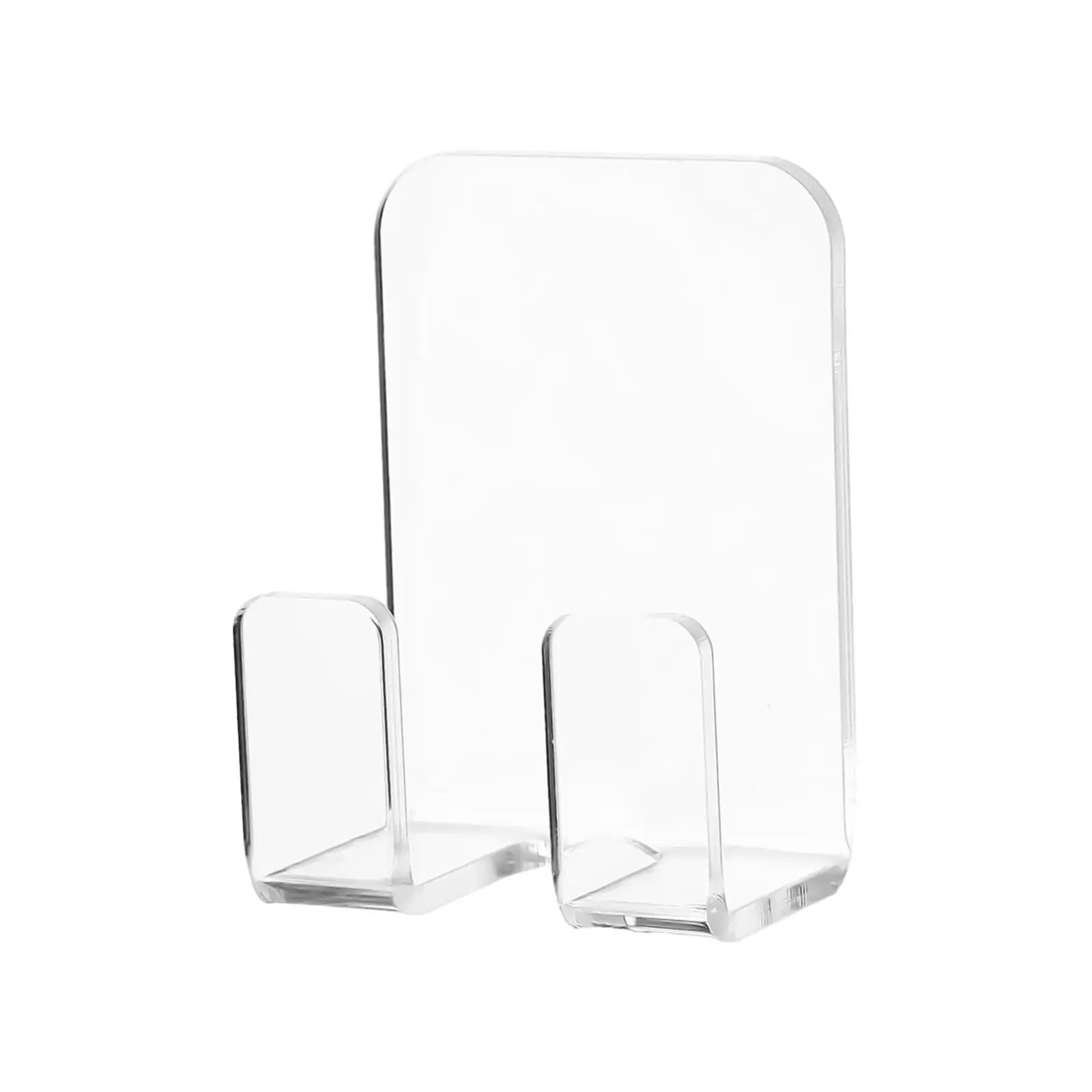 Acrylic Wall Hook Wall Mount Transparent Organizer Razor Holder Hooks Rack for Closet Bathroom Office Living Room Kitchen