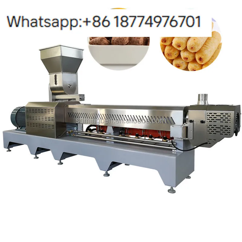 Máquina Automática para Hacer Snacks Rellenos con Núcleo Crujiente Extruido/Maquinaria para Hacer Bocadillos de Queso