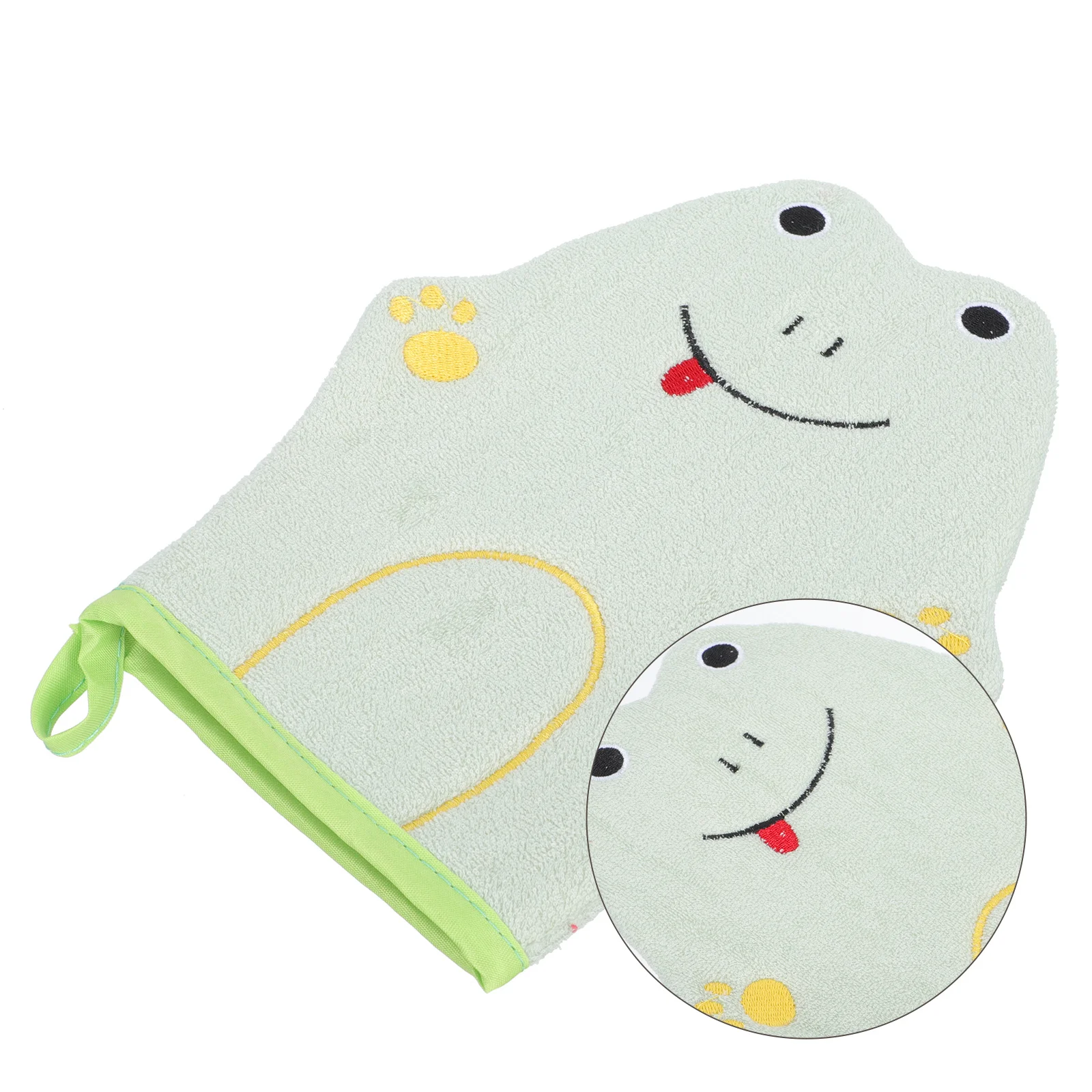 

2Pcs Fun Design Bath Gloves Creates Rich Foam with Any Soap Exfoliating Showering Tool for Kids and Adults Travel-Friendly Size