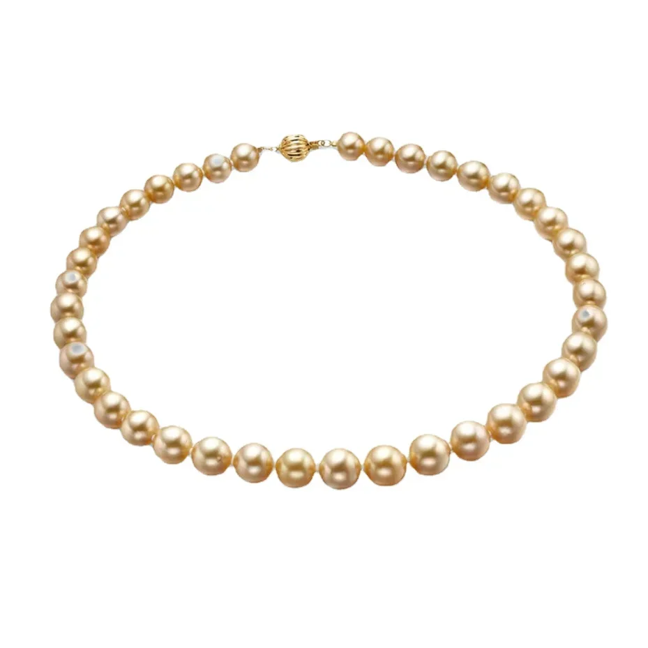 Natural South Sea Pearl AAAA7-8mm Round Pearl Necklace 16/30, Bracelet 7.5-8inch 18kp