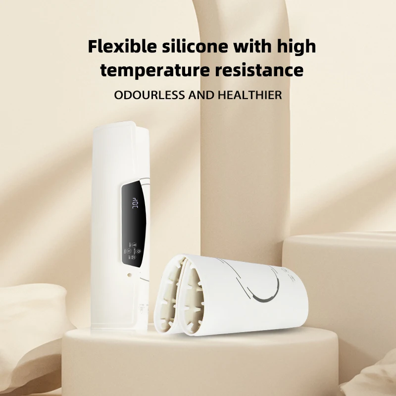 

Bw03 Складная силиконовая грелка, инструменты, интеллектуальное сенсорное управление, регулируемая температура, таймер на 2–12 часов, умный детский замок