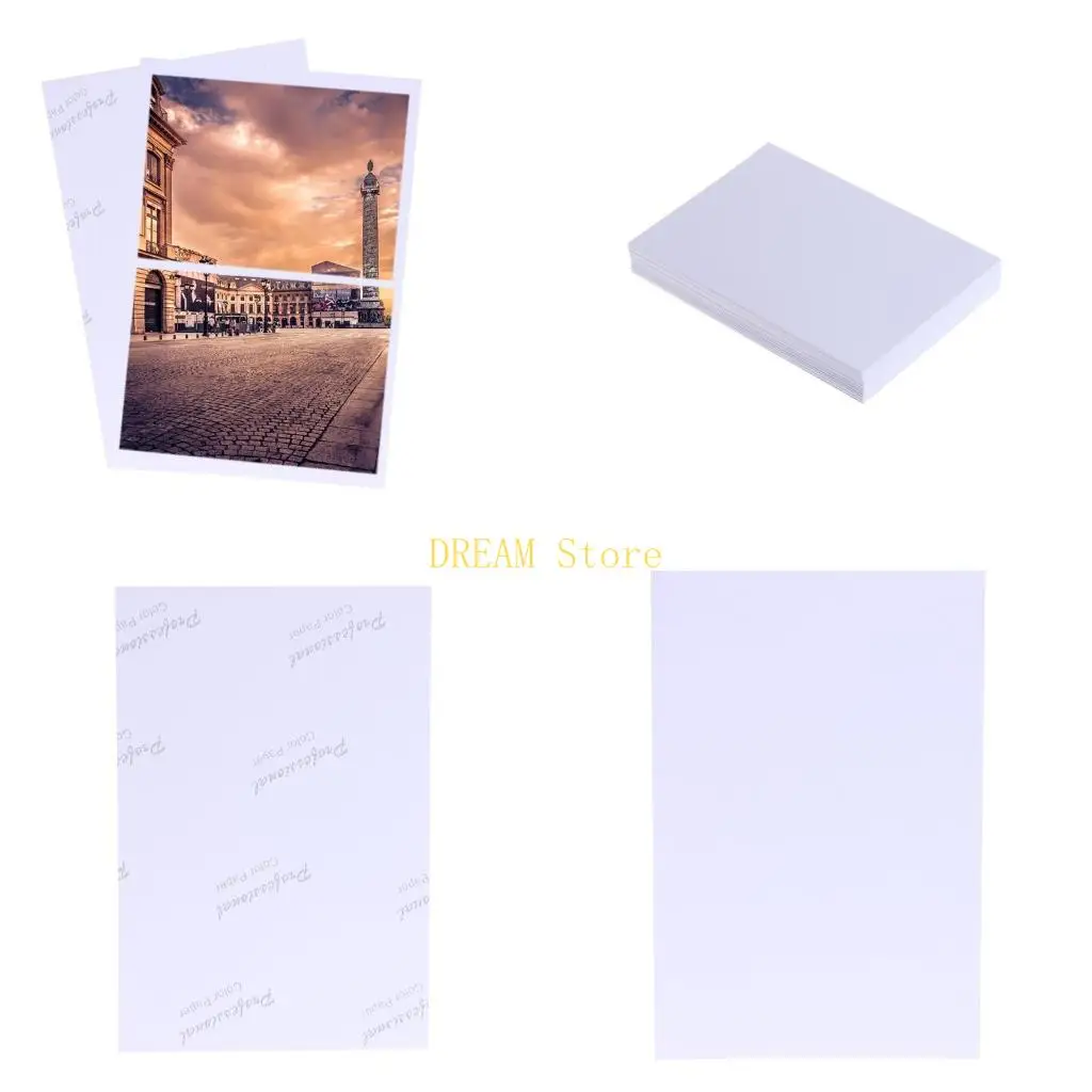 

Фотобумага Яркая глянцевая белая фотобумага Фотобумага для фотопринтера 4 x 6 дюймов для бизнес-проектов струйных принтеров,