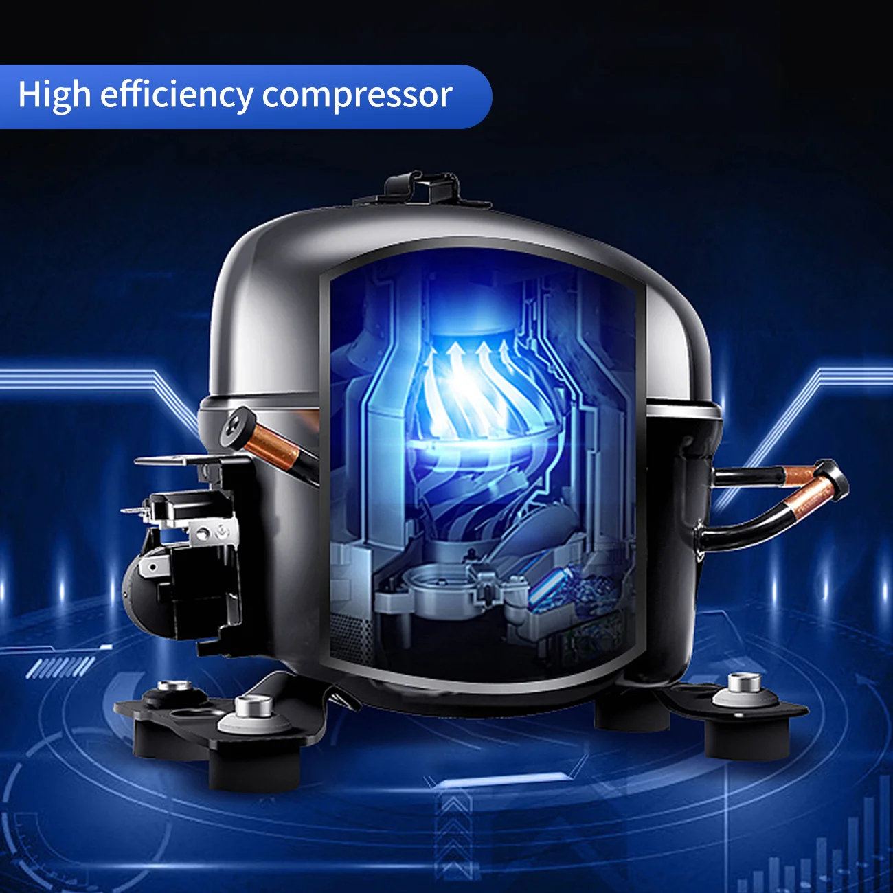Wholesale Large Capacity High Quality Freestanding 6 Door Refrigeration Equipment Commercial Supermarket Kitchen Refrigerator view 5