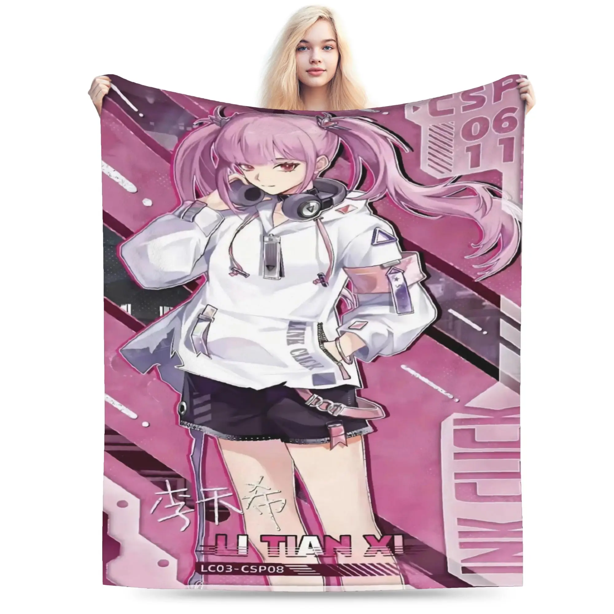 Link Click Blanket Warm Cozy Fluffy  Throw Blankets for Sofa 50x60 Inch Multi-size Bedspreads