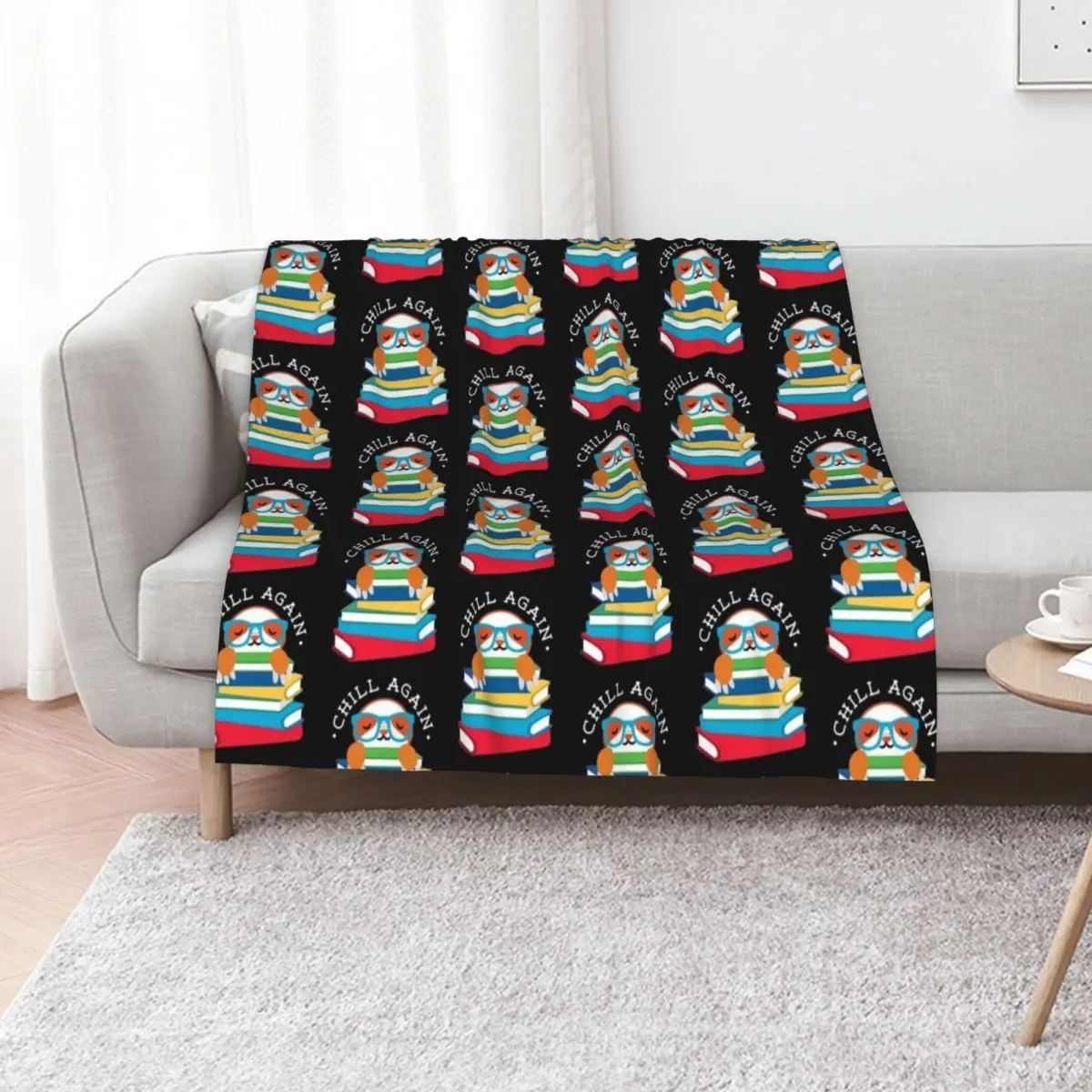 Sloth Life Bookish Animal Gift For Lazy People Throw Blanket Decorative Sofas Hairys Bed covers Comforter Blankets