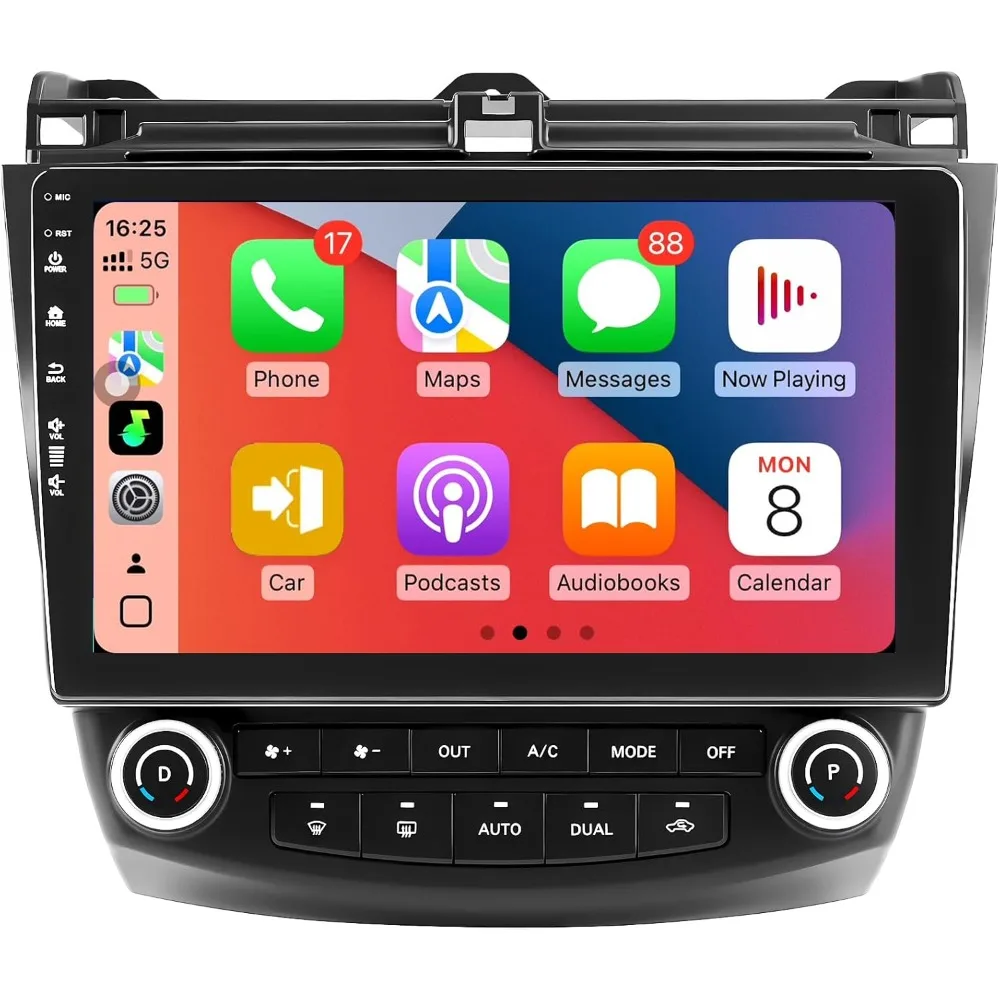 

10-дюймовая автомобильная стереосистема Android 13 для Honda Accord 2003-2007, беспроводная CarPlay, Android, GPS-навигация, HD резервная камера, WiFi 6