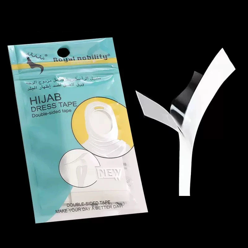 36pcs Double-Sided Hijab Tape Set Transparent Fabric Adhesive Fashion Beauty Tape Clear Strong Body Garment Accessories