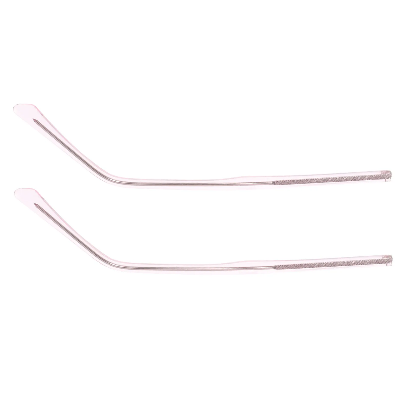 1Pair Hypoallergenic Eyeglasses Temple Replacement Comfortable Ear Friendly Trimmed Layered Design Glossy Finish