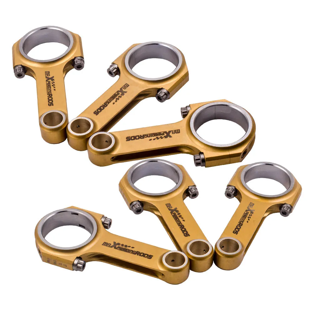 6x Titanized Connecting Rods ARP for Porsche 911 2.4 2.7L 127.75mm Conrods 800HP  Titanizing 5.029