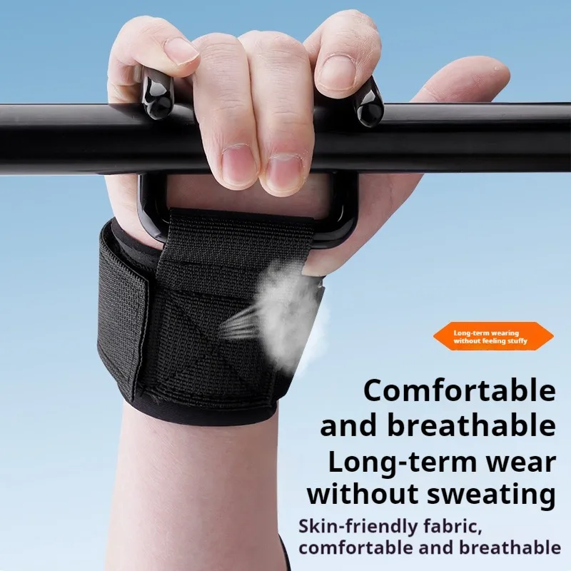 الدمبل سحب ما يصل اللياقة البدنية مساعدة هوك أحزمة المعصم رفع الأثقال معدات الصالة الرياضية للمنزل اللياقة البدنية اكسسوارات ممارسة العضلات #4