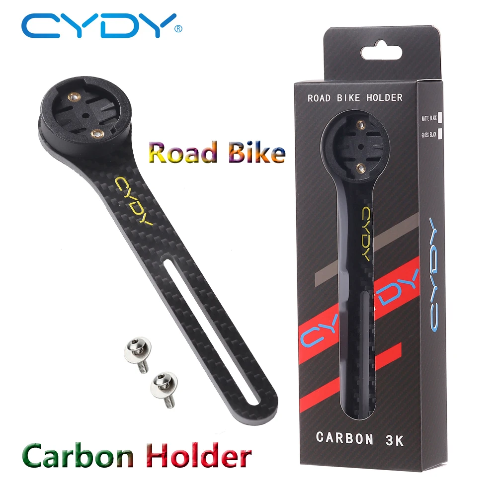 CYDY Carbon 3k Fiber bike Computer holder for Garmin/Bryton/Wahoo road bike Computer holder Cycling Motion Camera Lamp Bracket